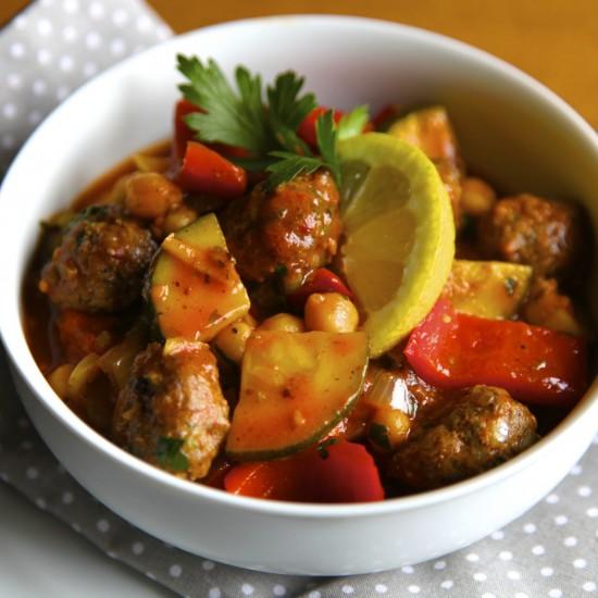 Rezeptbild: Hackbällchen Tajine