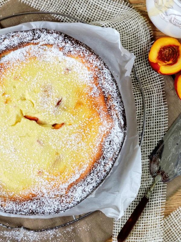 Rezeptbild: Quarkkuchen mit Nektarinen