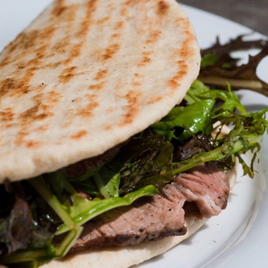 Rezeptbild: Piadine mit Steak und Gorgonzola