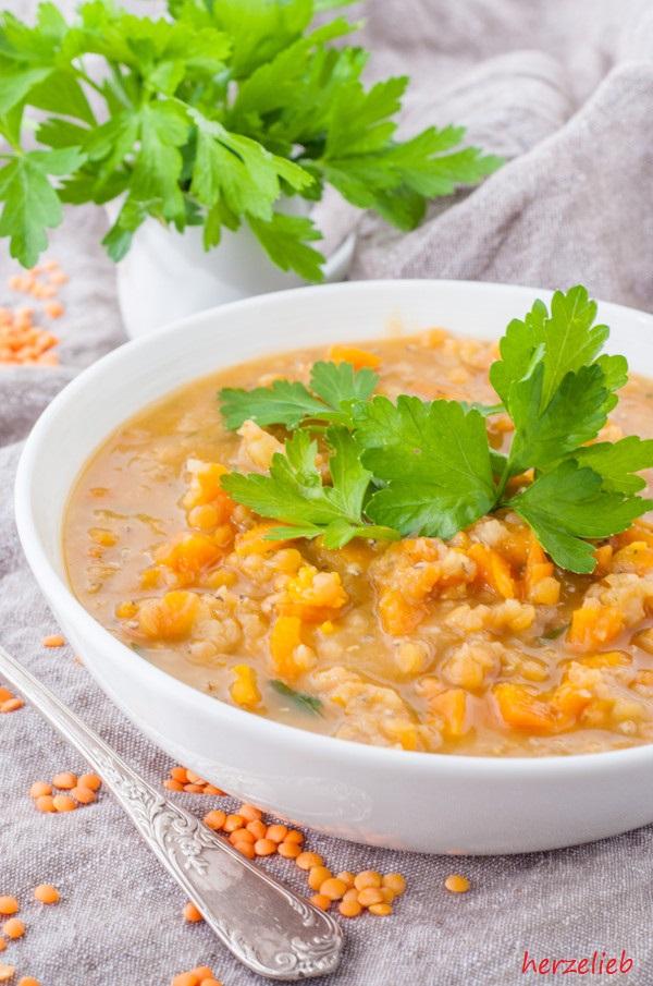 Rezeptbild: Rote Linsensuppe