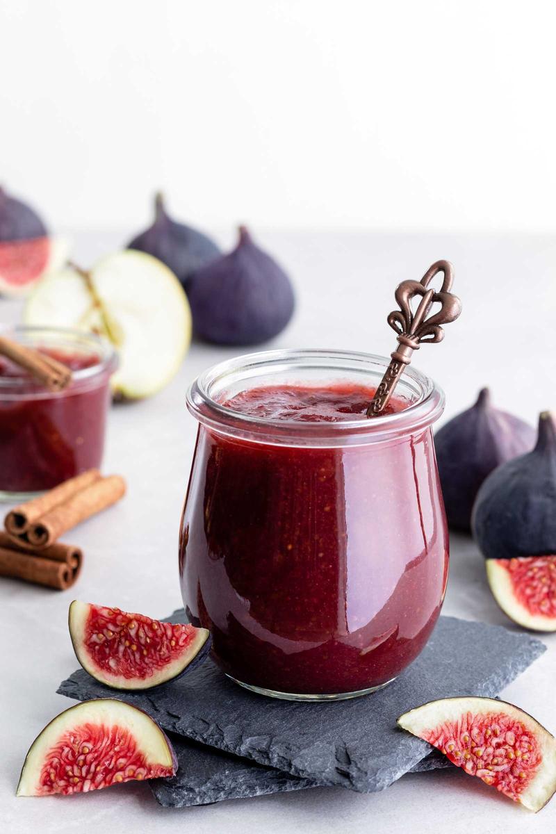 Rezeptbild: Feigenmarmelade mit Apfel und Zimt