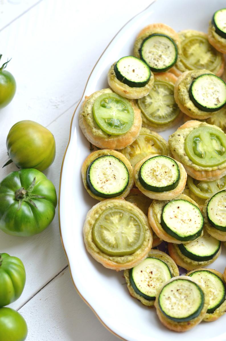 Rezeptbild: Grüne Tomaten Kreise