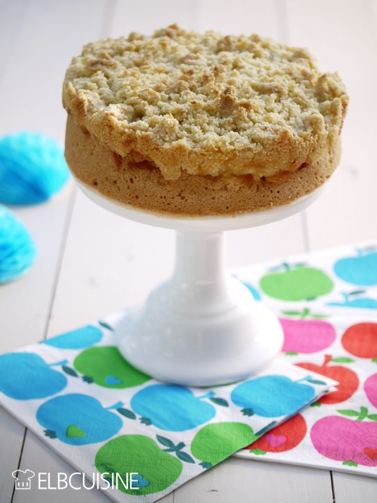 Rezeptbild: Apple Crumble in Kuchenform – krümelig, knusprig, fruchtig…