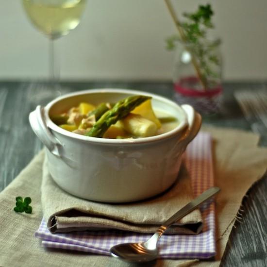Rezeptbild: Spargeleintopf mit Huhn