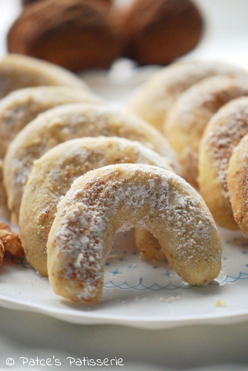 Rezeptbild: Walnuss-Vanillekipferl ohne Ei