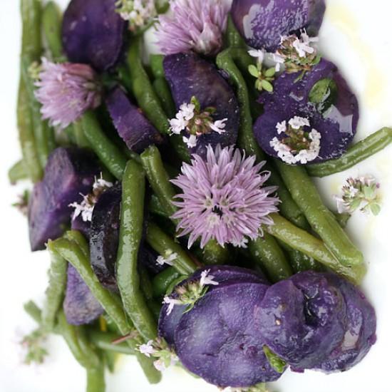 Rezeptbild: Lila Kartoffelsalat
