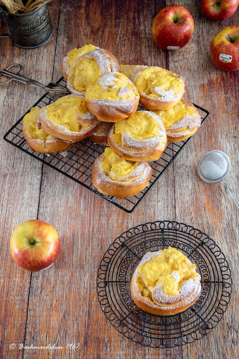 Rezeptbild: Apfel-Pudding-Schnecken