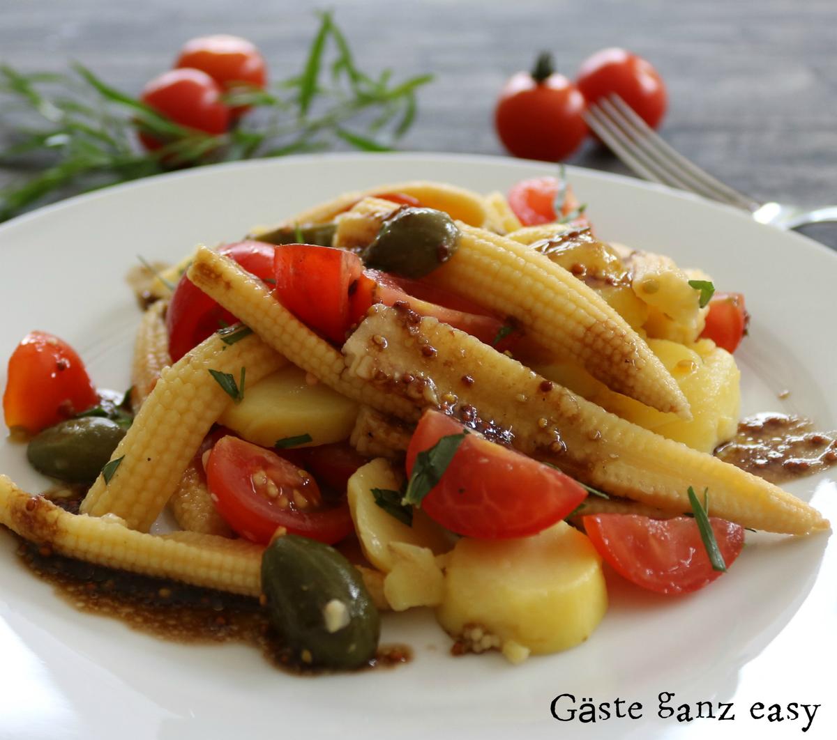 Rezeptbild: Leichter Kartoffelsalat mit Tomaten und Mais