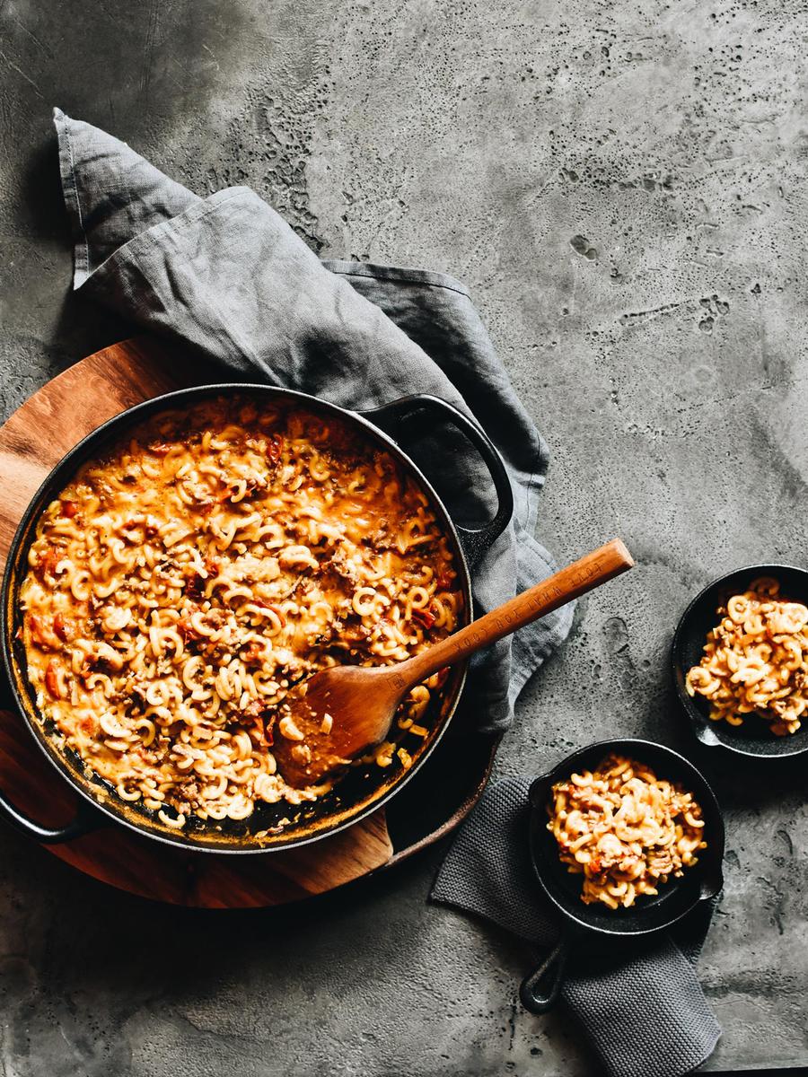 Rezeptbild: ONE POT HOMEMADE HAMBURGER HELPER