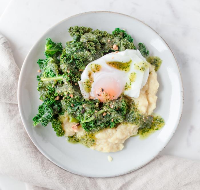 Rezeptbild: Stampf mit Kale und Ei