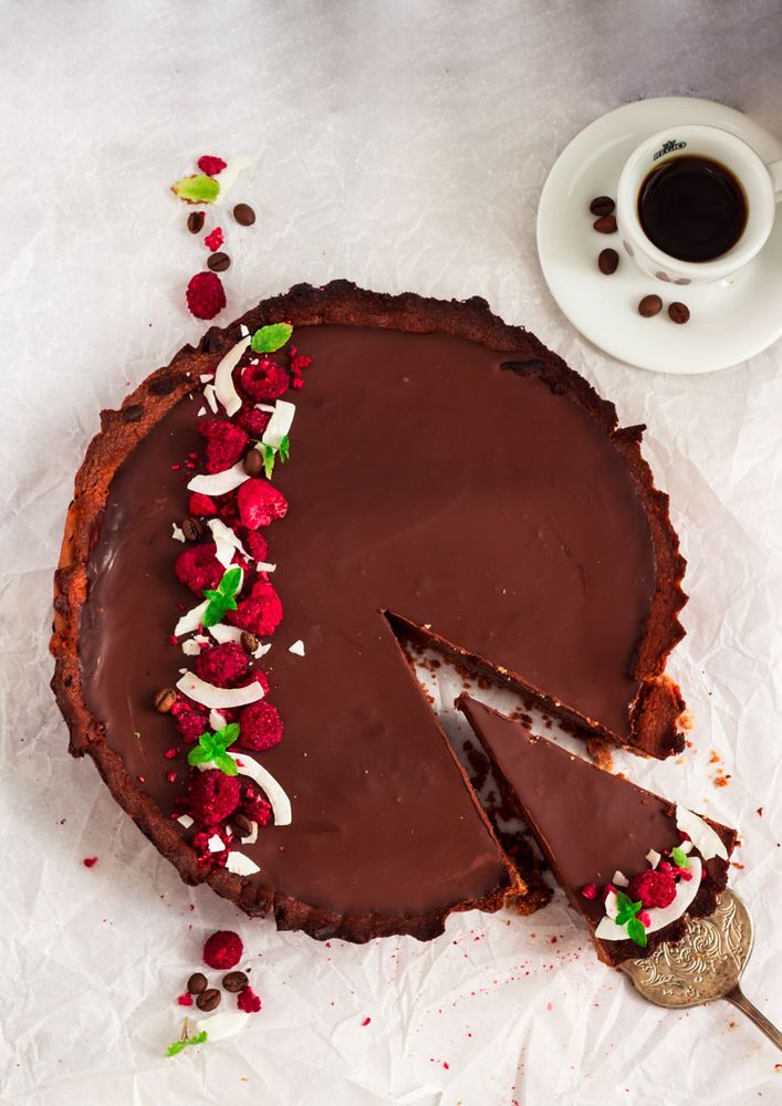 Rezeptbild: Kaffee-Schokoladen Tarte