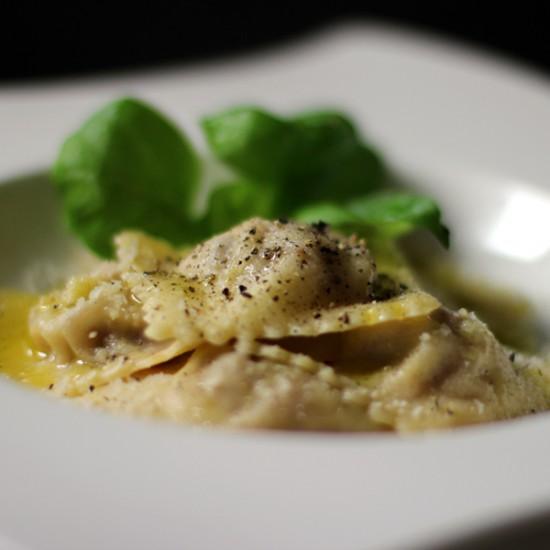 Rezeptbild: Ravioli mit Seranoschinken