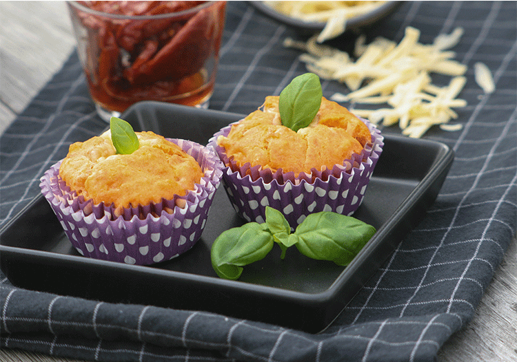 Rezeptbild: Käse Tomaten Muffins