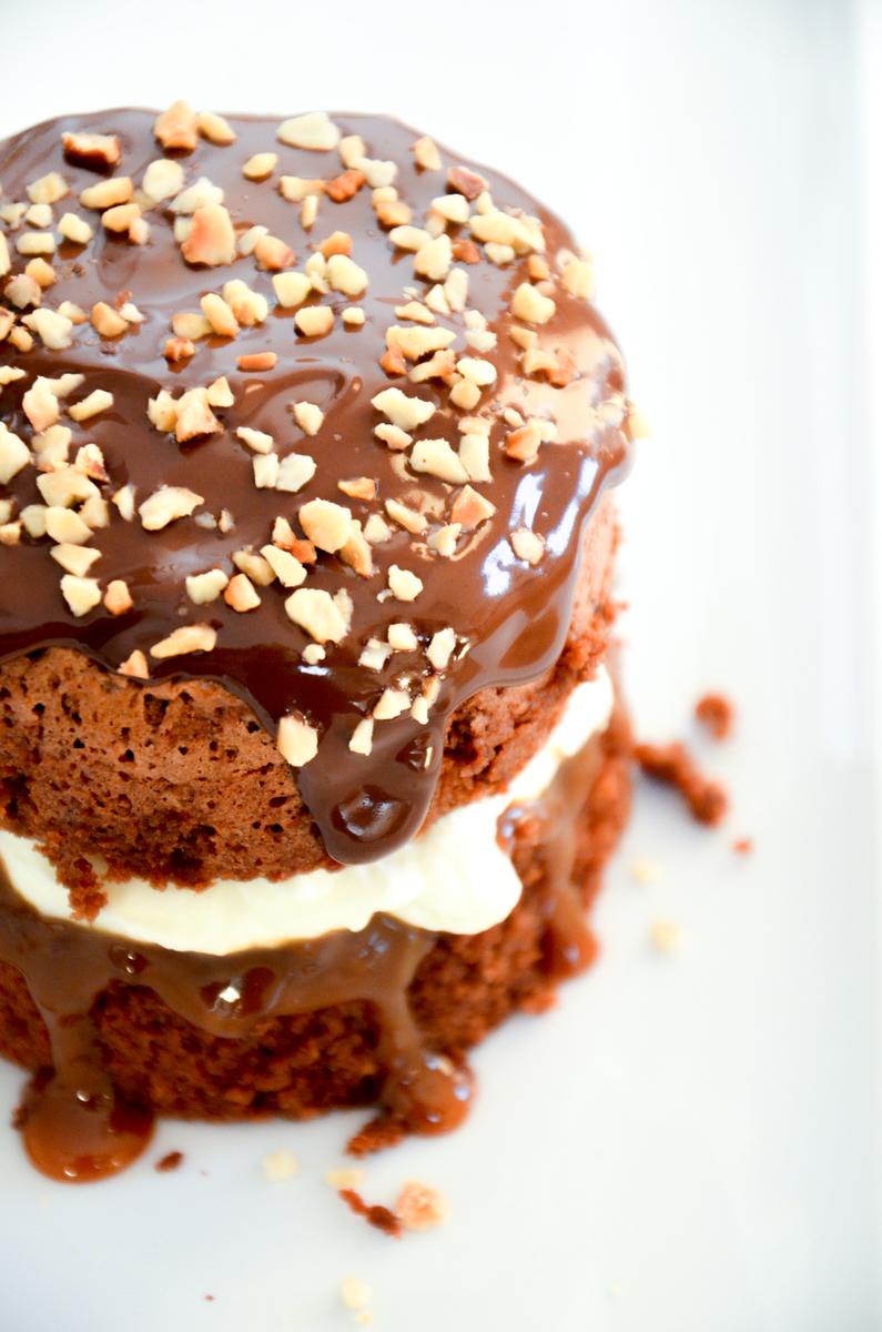 Rezeptbild: Kinder Maxi King Schnitten alias Schoko-Karamell Schnitten