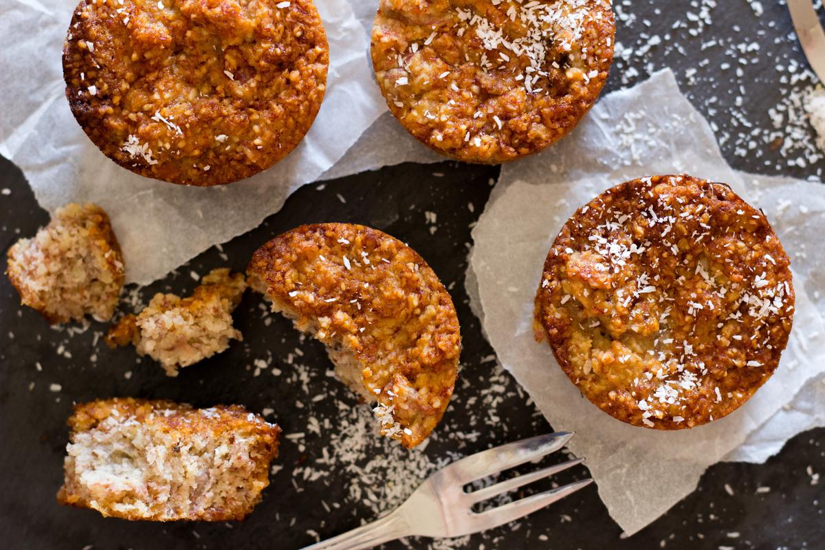 Rezeptbild: APFEL ZIMT CRUMPLE – SCHNELLER UND GESUNDER KUCHEN MIT STREUSELN