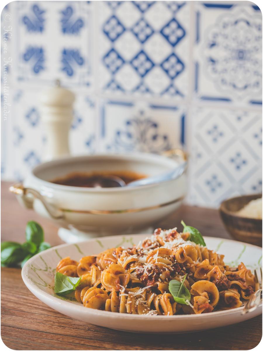 Rezeptbild: Fusilli mit Bratwurstragù