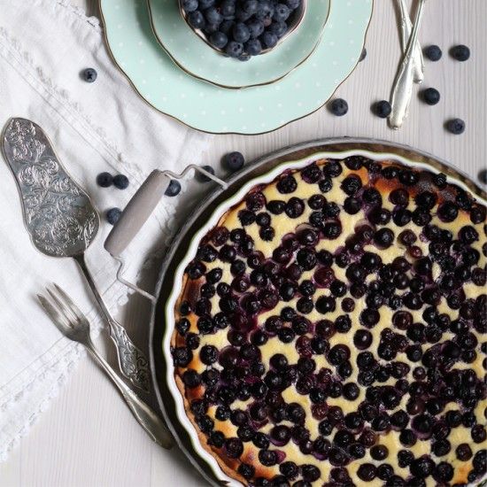 Rezeptbild: Heidelbeer Topfen Tarte