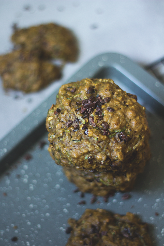 Rezeptbild: Softe Zucchini-Frühstücks-Cookies