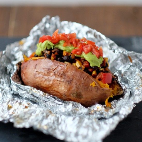Rezeptbild: Gefüllte Süßkartoffel