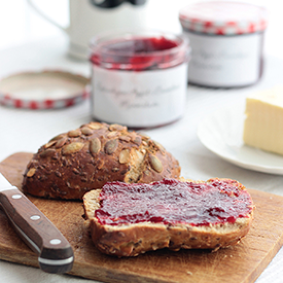 Rezeptbild: Zwetschgen-Apfel-Brombeer-Marmelade