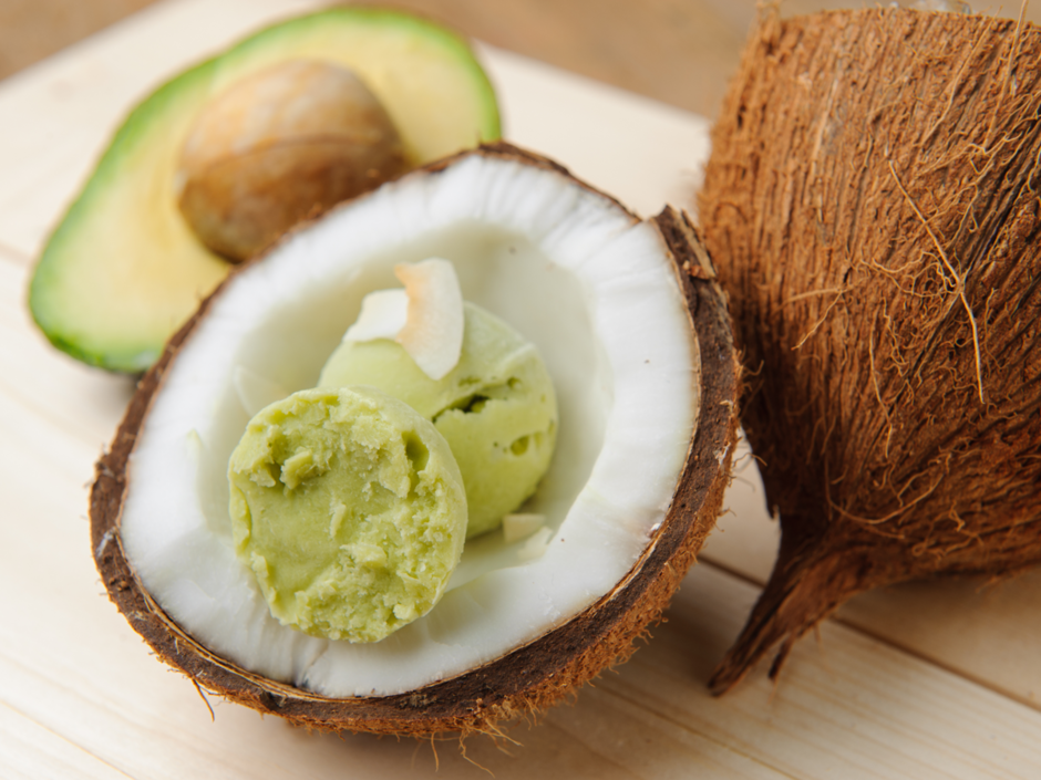 Rezeptbild: Avocado-Kokos-Eis