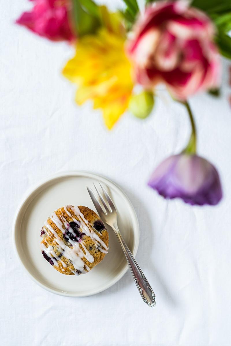 Rezeptbild: Zitronen-Blaubeer-Joghurt Muffins