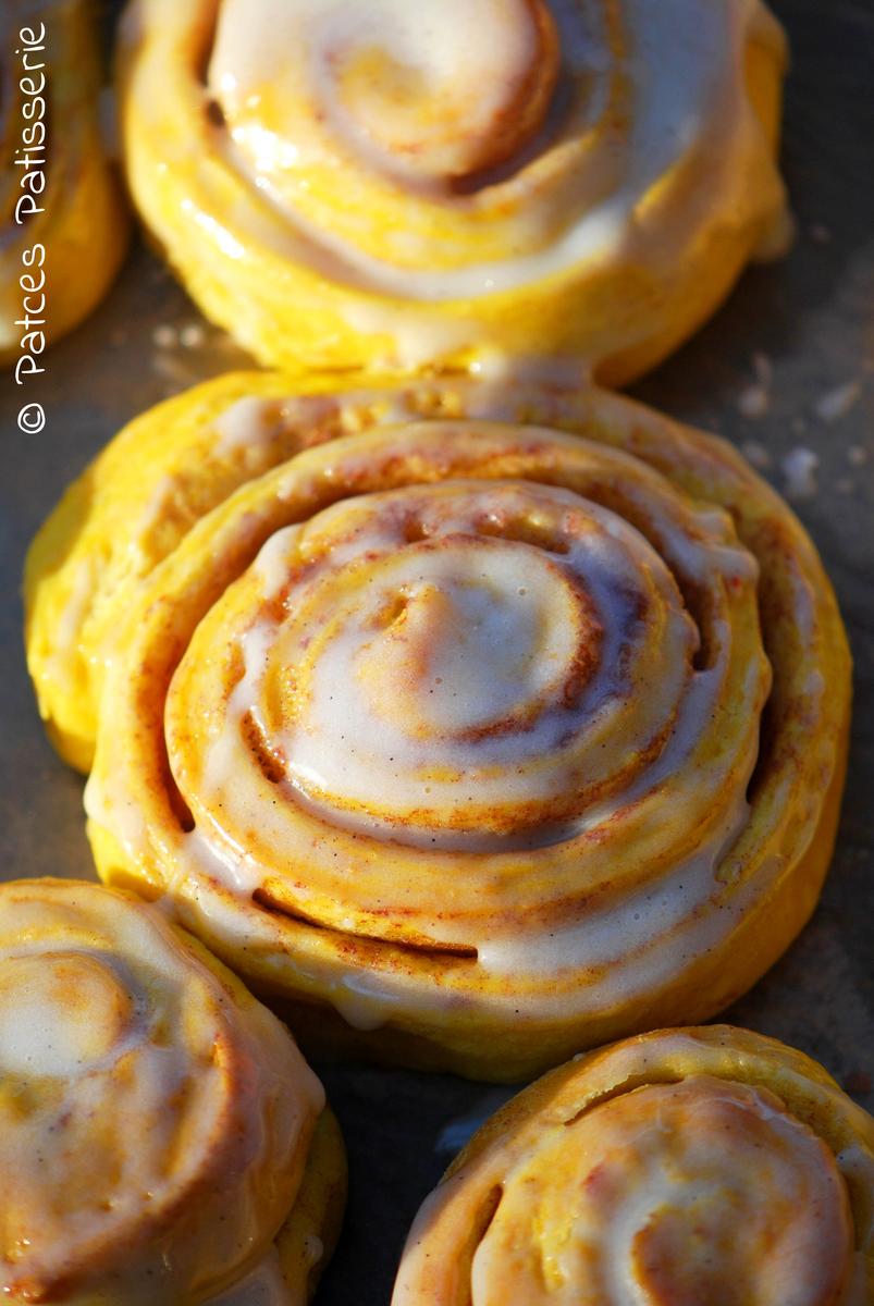 Rezeptbild: Luftig-lockere Kürbis-Zimtschnecken