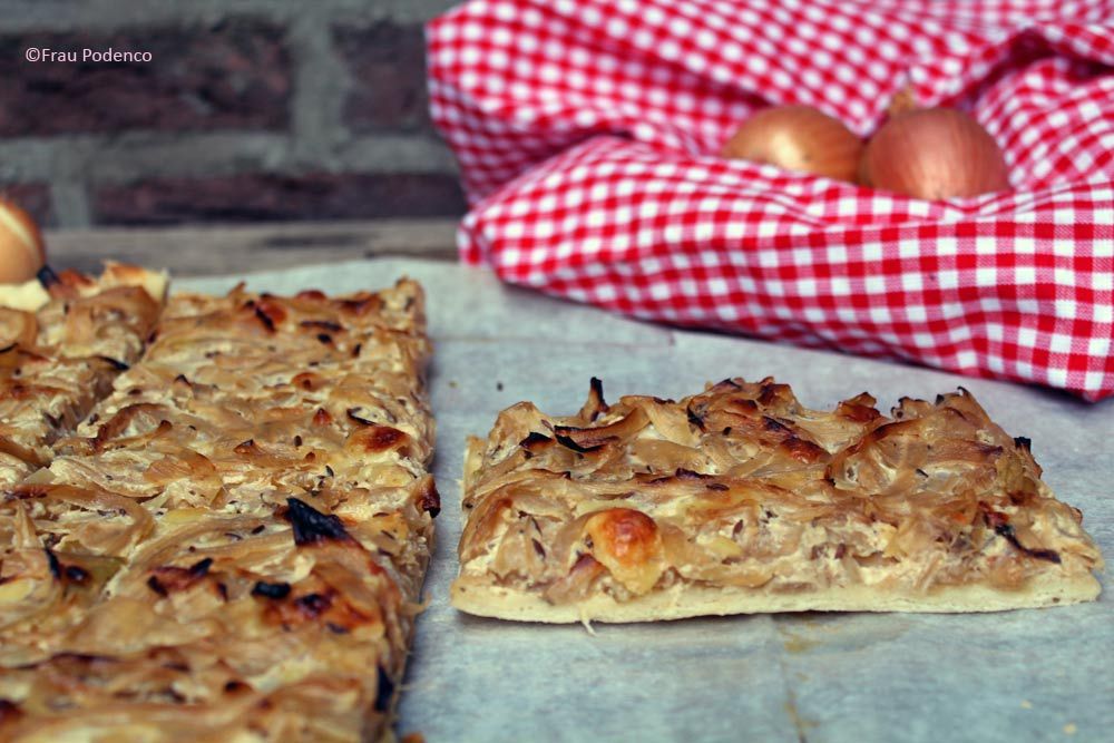 Rezeptbild: Zwiebelkuchen vom Blech