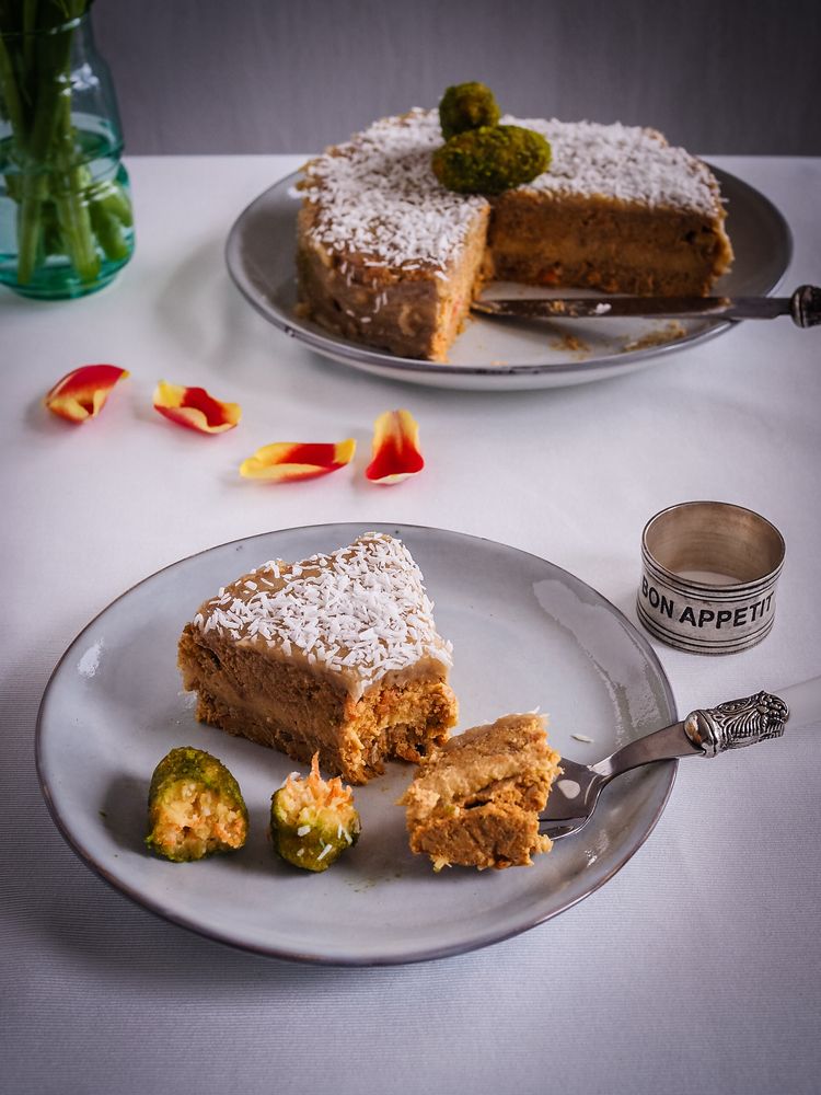 Rezeptbild: Carrot Cake mit Cashew Frosting
