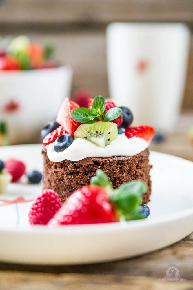 Rezeptbild: Tutti Frutti Brownie Cakes