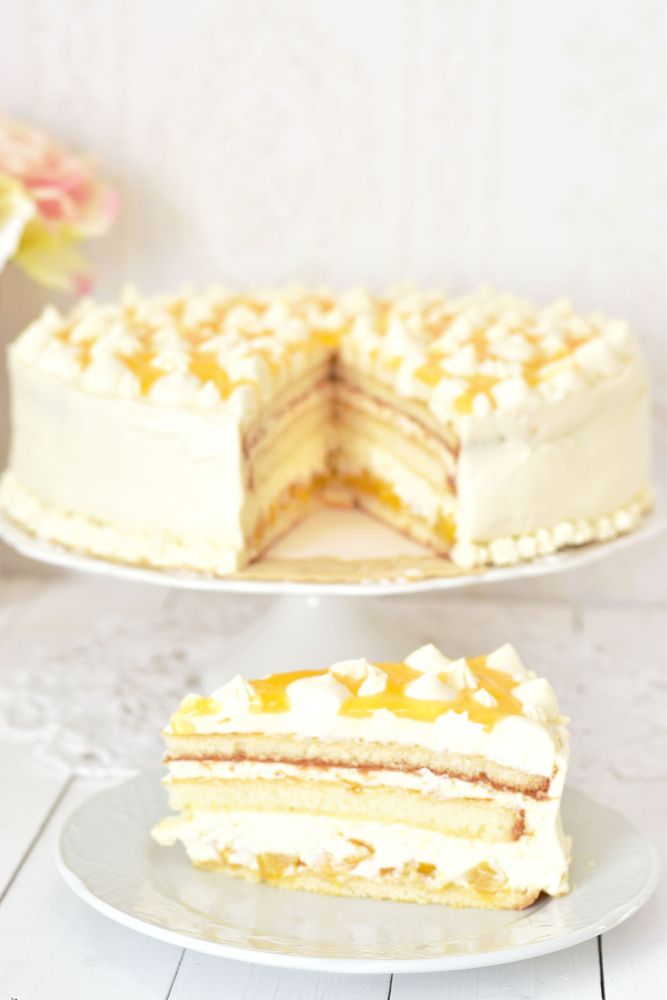 Rezeptbild: Leckere Maracuja Torte