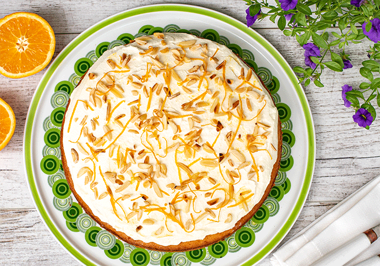 Rezeptbild: Einfache Orangentorte