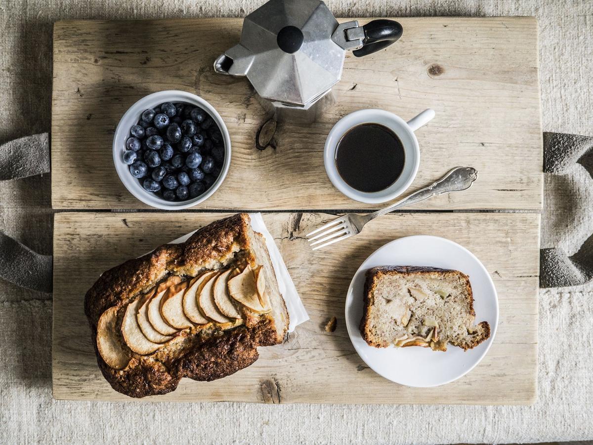 Rezeptbild: Apple-Bananabread {vegan}