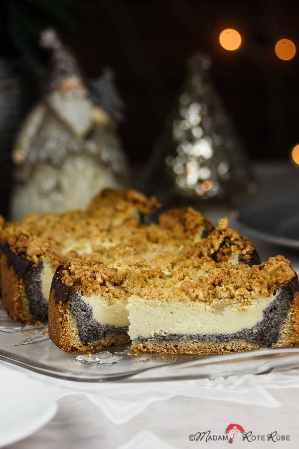 Rezeptbild: Käse-Mohnkuchen mit Streusel