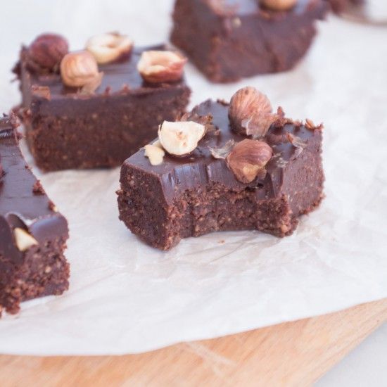 Rezeptbild: Kokos & Haselnuss Brownies