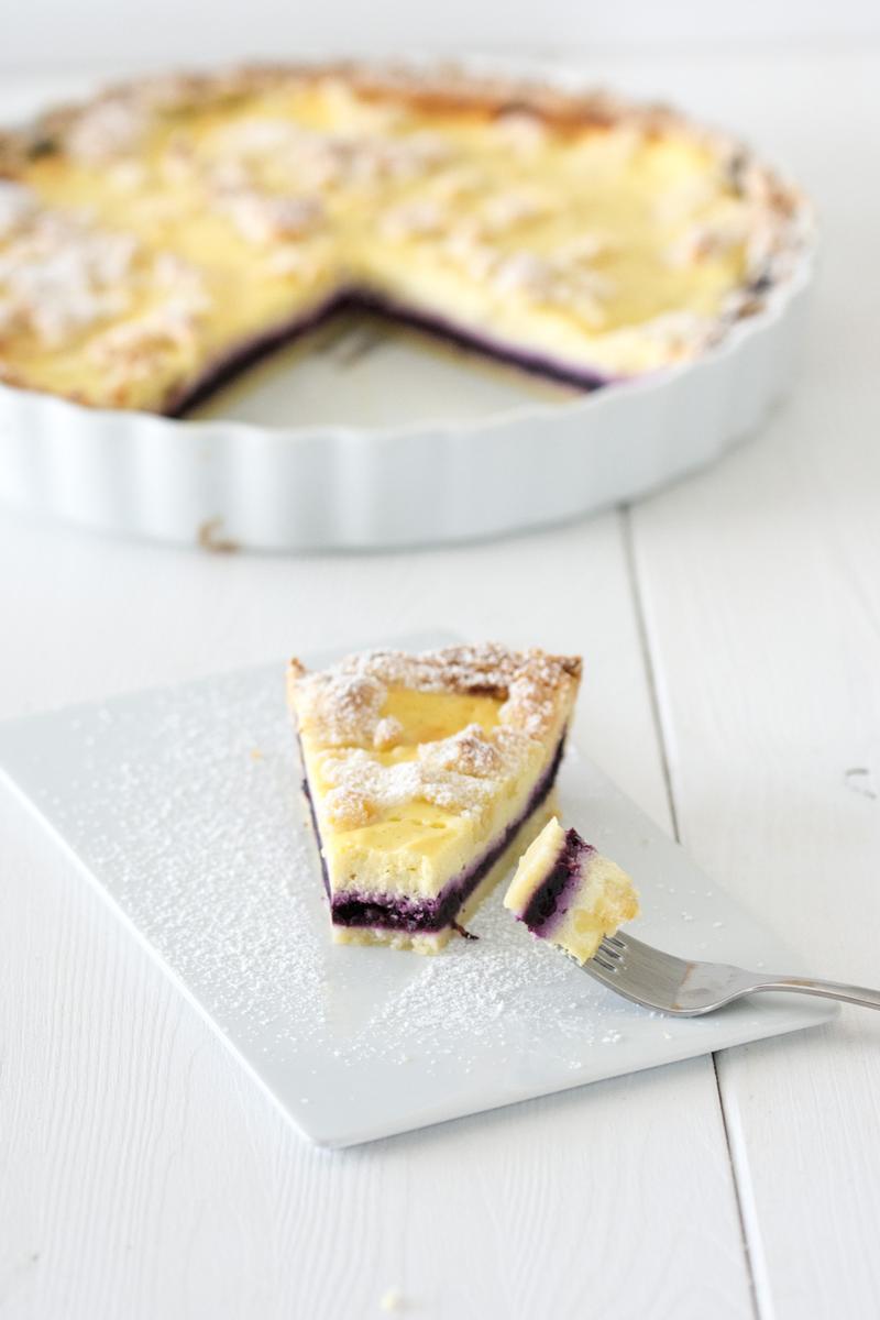 Rezeptbild: Heidelbeer-Topfen Tarte