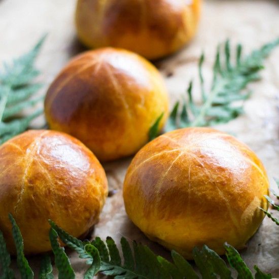 Rezeptbild: Kürbis Brioche Buns