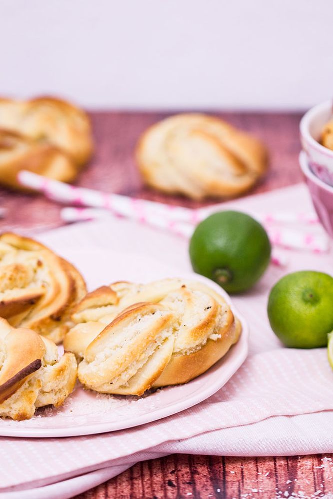 Rezeptbild: Kokos-Limetten-Kringel