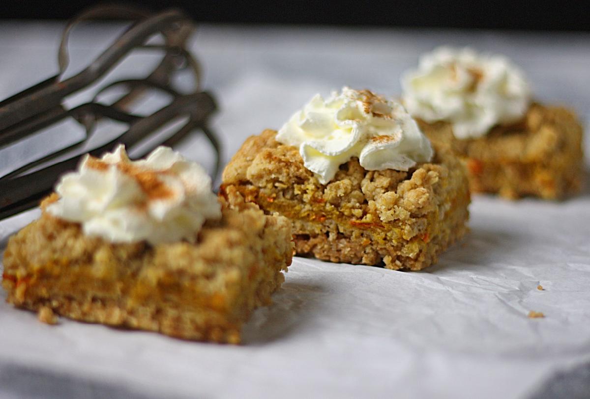 Rezeptbild: Streusel Kürbisschnitte