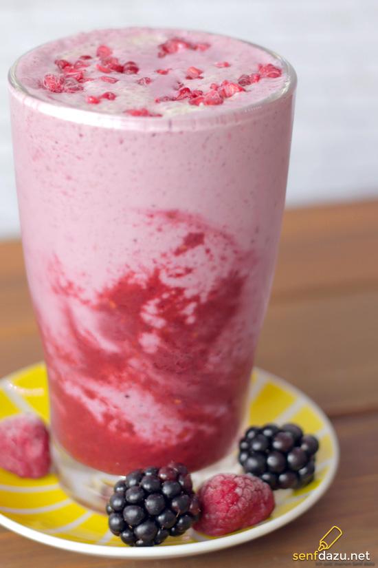 Rezeptbild: Himbeer Brombeer Smoothie Shake
