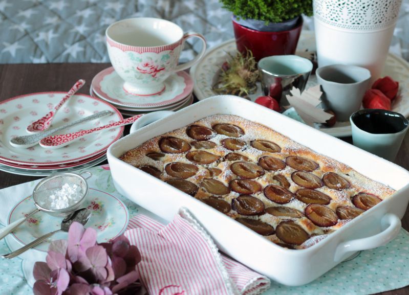 Rezeptbild: Pflaumen Quark Auflauf 