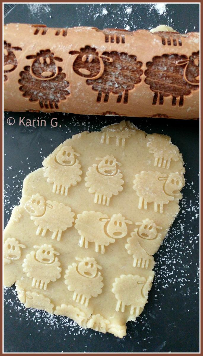 Rezeptbild: mürbe Schäfchenkekse