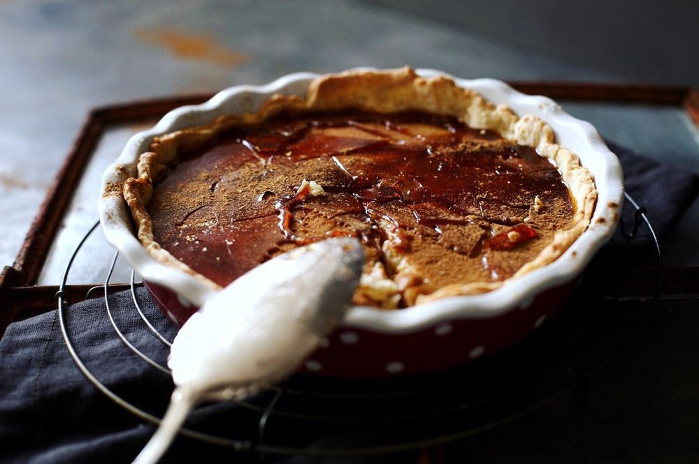 Rezeptbild: Milchtarte mit Karamellkruste
