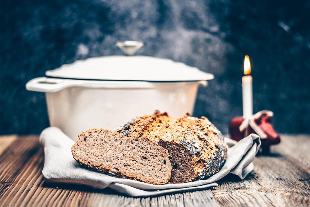Rezeptbild: schnelles Vollkornbrot Rezept