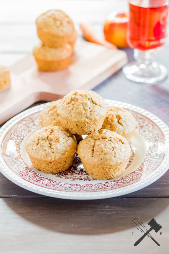 Rezeptbild: Apfel und Karotten Muffins