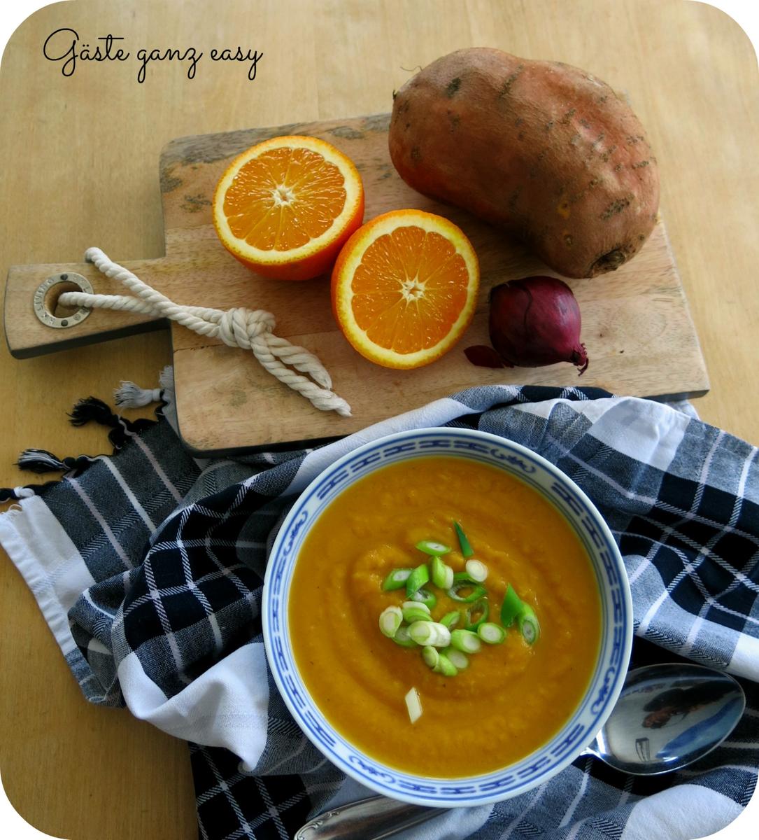 Rezeptbild: Süßkartoffelsuppe mit Ingwer und Orange