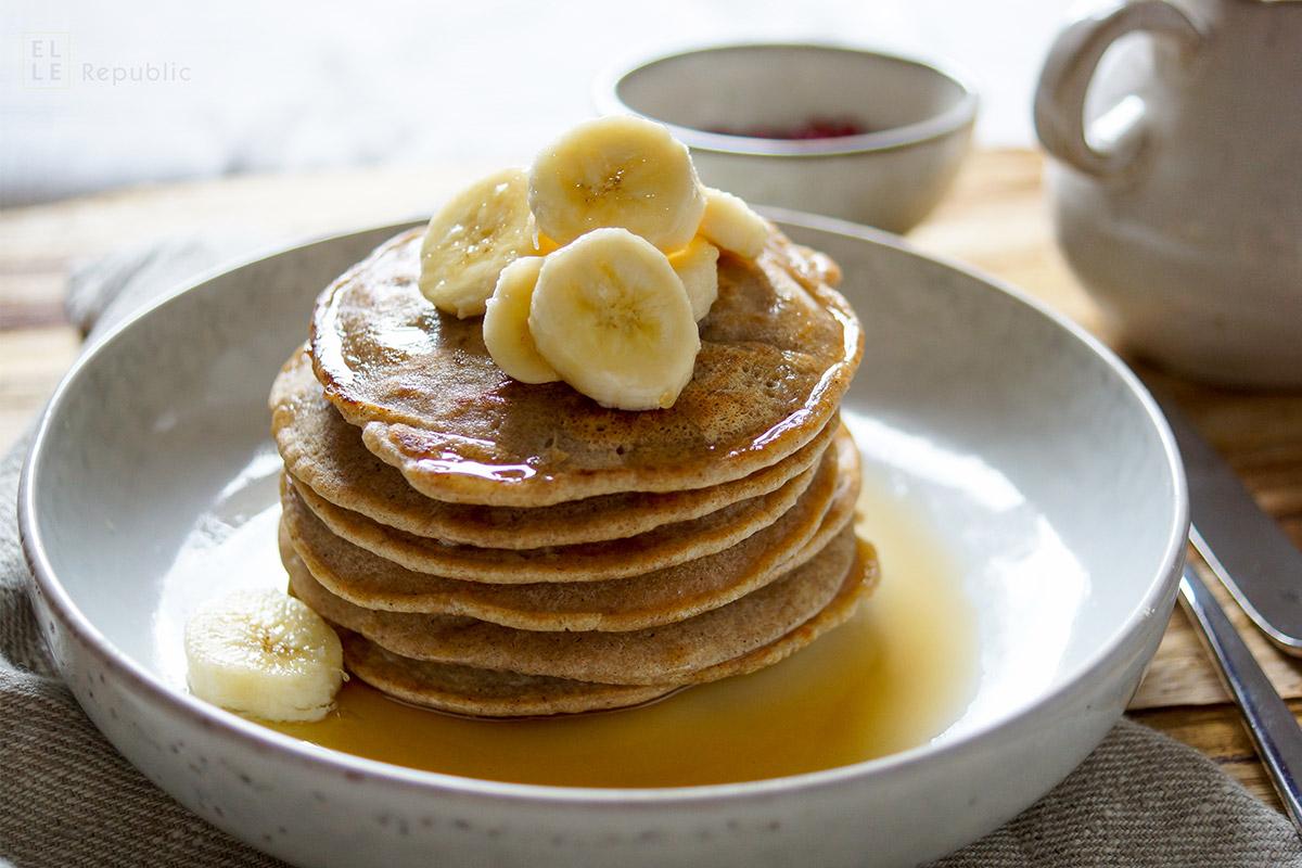 Rezeptbild: Kokos Buchweizen Pancakes