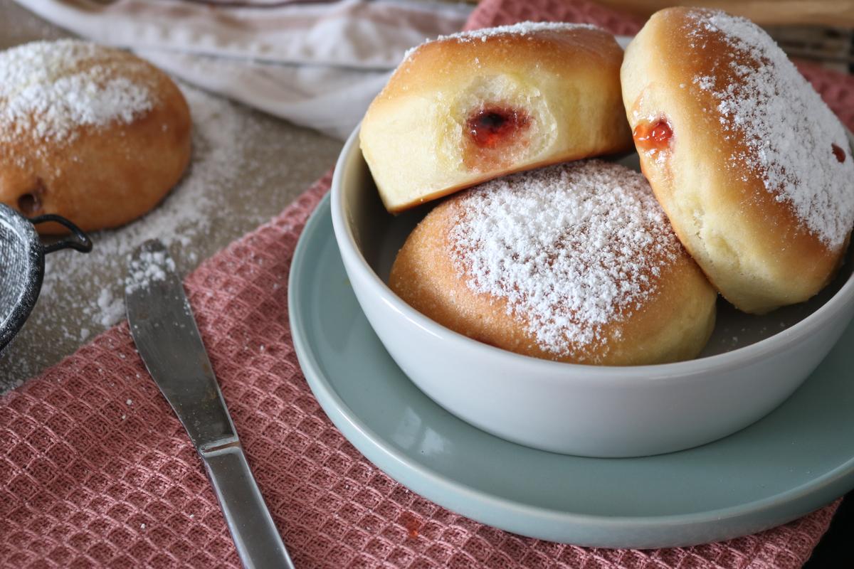 Rezeptbild: Ofenberliner - Krapfen aus dem Backrohr