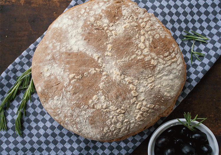 Rezeptbild: Olivenbrot mit getrockneten Tomaten