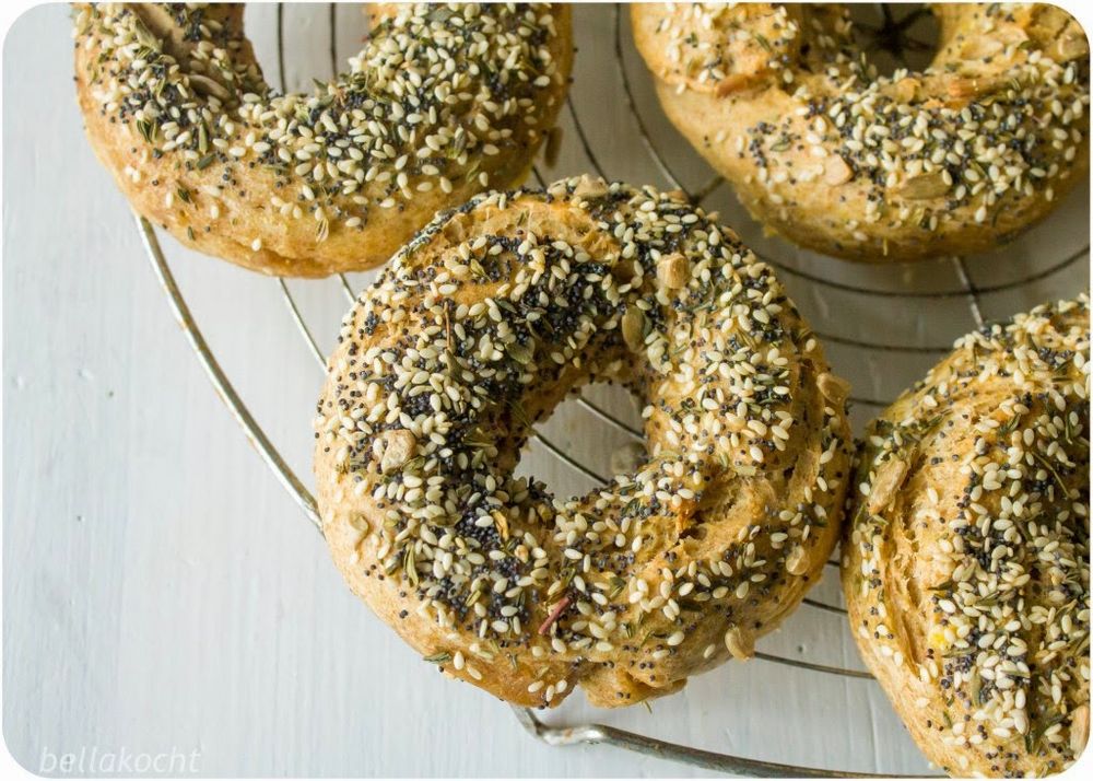 Rezeptbild: Emmer-Vollkorn-Bagels